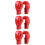 3Pz Boxe PVC Arancione Allenamento Regolabili 7