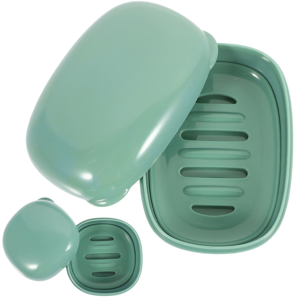 8Szt Zielony Pojemnik Na MydłO Do ŁAzienki Z ŁAtwym Czyszczeniem-image