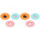 6Pz Coperchi Per Tazze in Silicone Resistente Calore Misti 2