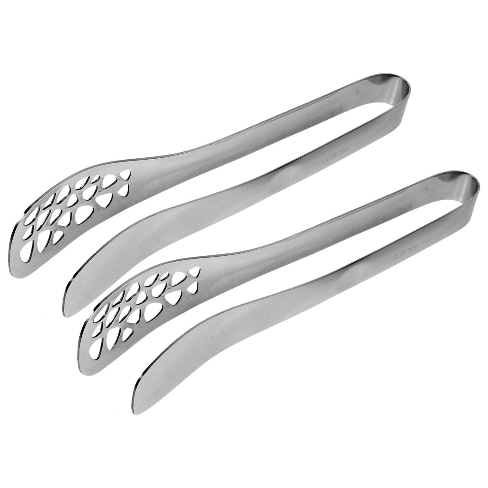10Szt Nierdzewna Szczypce Do StekóW I Potraw ZewnąTrz, Srebrne-image
