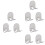 9St Rvs Scheerrek Met , , , Badkamer-Organizer 6