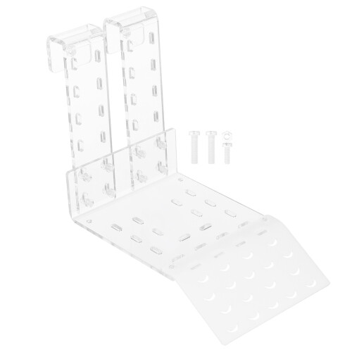 2Set Ripiano Trasparente Acrilico Multiuso Per Tartaruga E Acquario 1