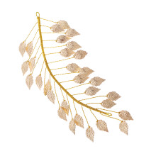 2Szt Złote Liściaste Akcesoria Do Włosów Damskie Handmade Eleganckie