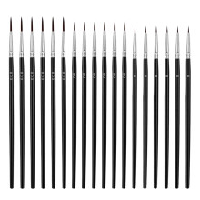 150Szt Zestaw Miniaturowych Pędzli Nylon Drewno Malowanie