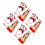 4Conjuntos Tiara Glitter Vermelha Decoração 2
