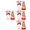 4Conjuntos Tiara Glitter Vermelha Decoração 7