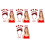 4Conjuntos Tiara Glitter Vermelha Decoração 5