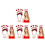 4Conjuntos Tiara Glitter Vermelha Decoração 4