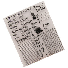 2Szt Silikonowe Clear Stamps Wielokolorowe Do Scrapbookingu I Kartek