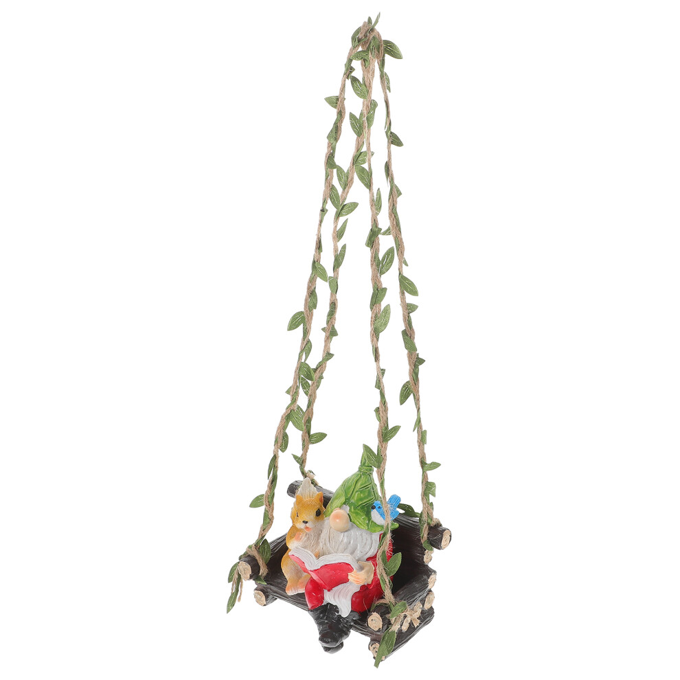 2Szt Ozdoba Ogrodowa WiewióRka CzytająCa HuśTawce Z ŻYwicy Kolorowa-image