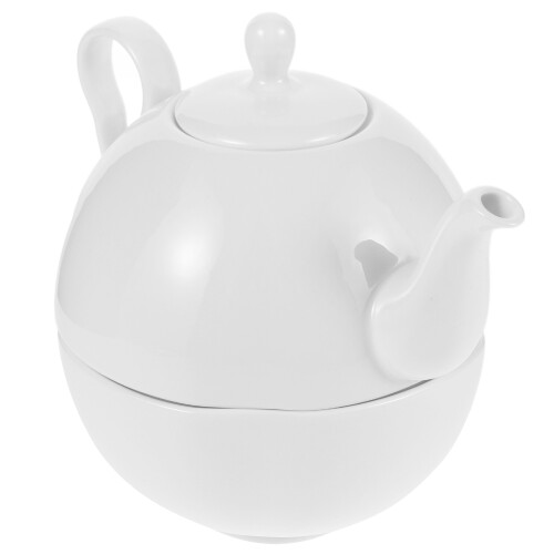 2Conjuntos Conjunto Clássico Bule E De Porcelana Óssea Para 2
