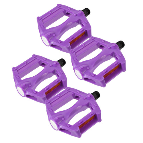 4Pares Pedais Flat Roxos Para Com Instalação Fácil 1