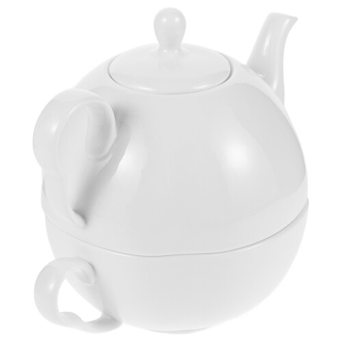 2Conjuntos Conjunto Clássico Bule E De Porcelana Óssea Para 1