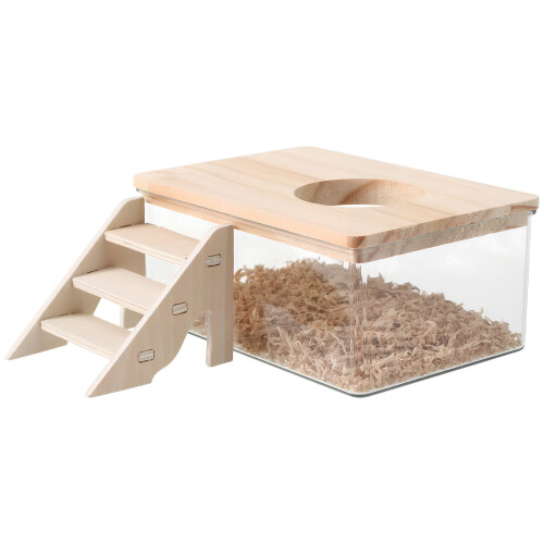 4Conjuntos De Banho Para Hamster Transparente Com 1