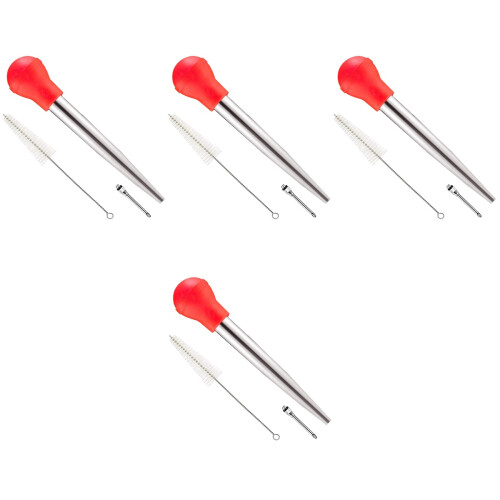 4Conjuntos Injetor De Condimentos Para De Usar E 2