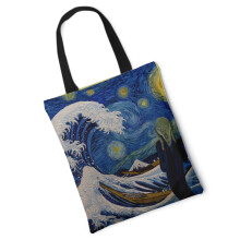 Women Ladies Canvas Shoulder Bag Tote Purse Retro Art Fashion-7