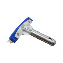 Cepillo de limpieza para piscinas con mango de aluminio y cerdas de acero inoxidable para piscinas de hormigón y azulejos. Uso versátil para la