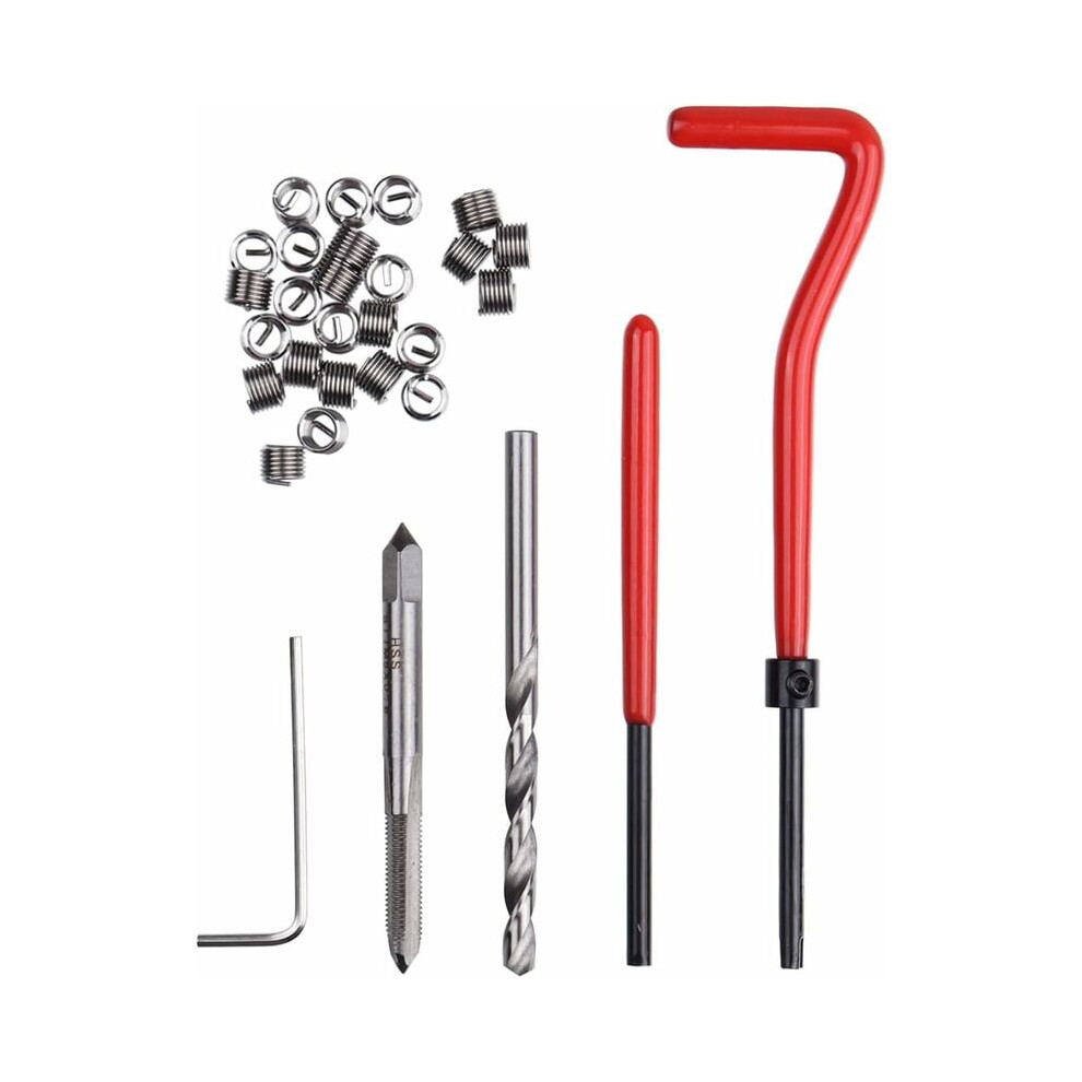 Thread Repair Set For Frequent Disassembly, Improve Service Life Stainless Steel Coiled Wire Inserts Helical Screw Thread, 30 Pack 9358999389844