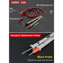 Solution de mesure de précision, kit de cordons de test pour multimètre (21 sondes de test électriques numériques), universel et robuste pour