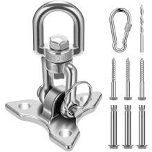 Swing Hooks, Heavy Duty Hammock Hanging Kit 360-Degree Rotation For Indoor Outdoor Use, Easy Installation Stainless Steel High Load-bearing Capacity