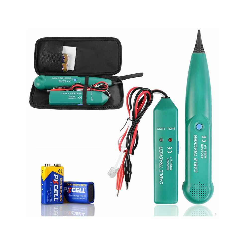 Advanced Network Cable Tester, Featuring Alligator Clips And An Rj11 Plug For Seamless Telephone Line Checks And Circuit Testing 9173940344365