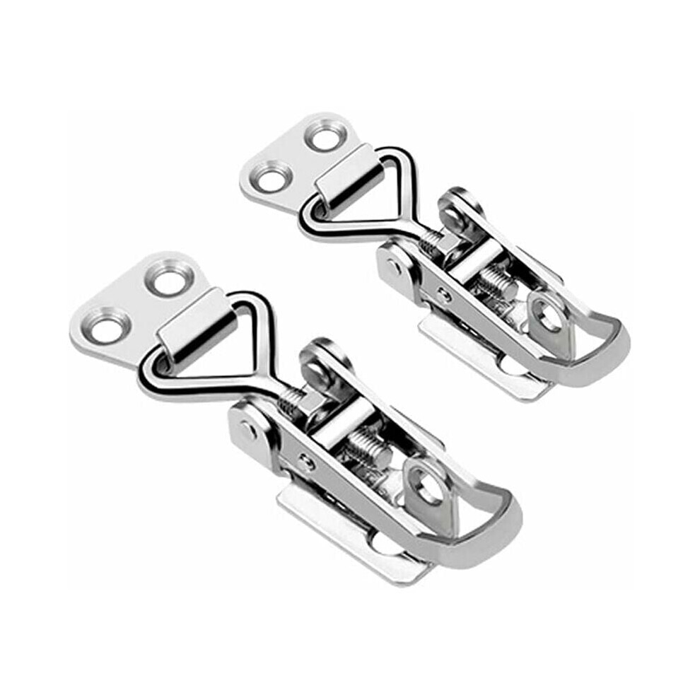 Toggle Latch Clamp, Stainless Steel Adjustable Hasp Latches, Quick Release For Smoker Lid Jig Case Trunk Door, Marine Grade Anti-Rattle Clamp, 9169997207456