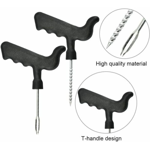Plug Tire Repair Set, Strong And Durable Construction For Multi-functional Application, Contains 30 Tire Bits For Quick And Effective Fixes 2