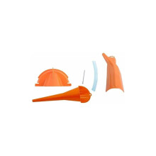 Reusable Easy Clean Flat Cone Shape No Mess, Motorcycle Primary Case Oil Fill Funnel Chemically Resistant Polyethylene
