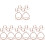 24Stk Tischkartenhalter Aus Metall Memo Clips 4