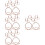 24Stk Tischkartenhalter Aus Metall Memo Clips 9