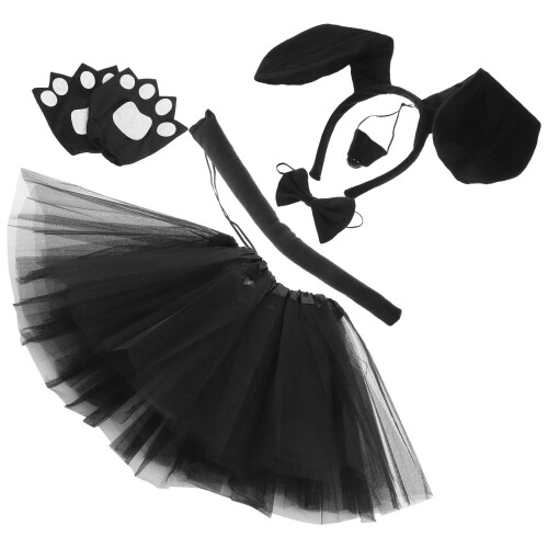 5Sets Cosplay Haarreif Mit Handschuhen Und Schleife 1
