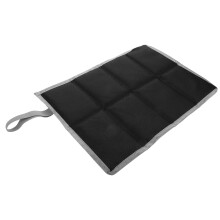 2Stk Schwarzes Camping Sitzpolster Oxford Stoff Wasserabweisend