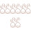 24Stk Tischkartenhalter Aus Metall Memo Clips 5