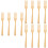 12Stk Holz Gabel Beech Fork Serviergabel Für Beige 6