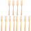 12Stk Holz Gabel Beech Fork Serviergabel Für Beige 2