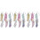 3Sets Handmade Diamond Lesezeichen Bunt, Acryl Feder Buchmarker 6