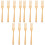12Stk Holz Gabel Beech Fork Serviergabel Für Beige 3