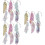 3Sets Handmade Diamond Lesezeichen Bunt, Acryl Feder Buchmarker 9