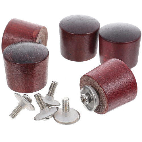 10Sets Ersatz Holzknöpfe Topfdeckel Hitzebeständig Ergonomisch 1