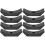 8Pièces Support De Stockage Haltères Noir Robuste Usage 2