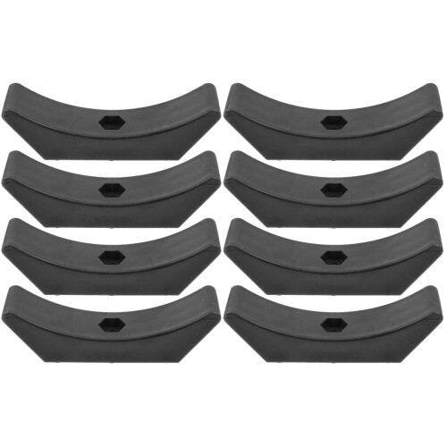 8Pièces Support De Stockage Haltères Noir Robuste Usage 1