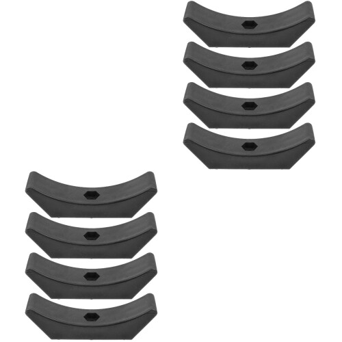 8Pièces Support De Stockage Haltères Noir Robuste Usage 2