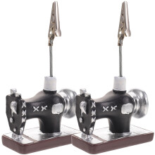 8Stk Aluminium Fotoklammern Retro Stil Schwarz Memo Clip Für Büro Deko
