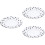 3Stk Schwarze Glasschalen Salat Servierteller Set 6