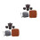 2Sets Kaffeekanne - 3 Tassen Tragbar Langlebig 5