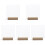 5Sets Langlebiges Acryl-Schreibbrett Mit Leuchtender Basis Und Stift 4