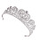 2Stk Silber Alloy Tiara Haarschmuck Brautkrone 1