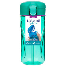 Sistema Hydrate Quick Flip Water Bottle  520 ml  Sports Water Bottle with S