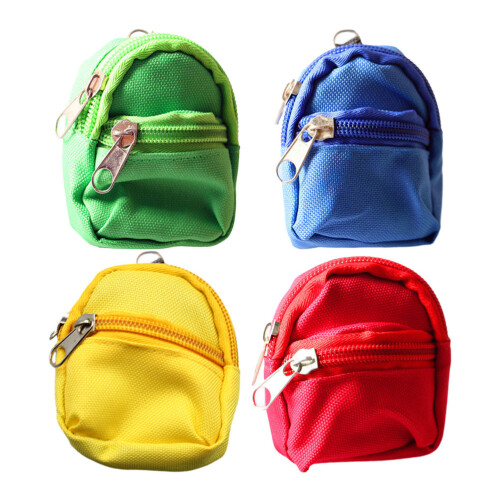 12Stk Mini Rucksack Modell Stoffpuppen- Mini Zubehör