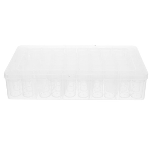 3Stk Mini Aufbewahrungsbox Kunststoff Mit 60 Fächern, Transparent